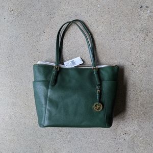 Michael Kors zip tote purse in Moss